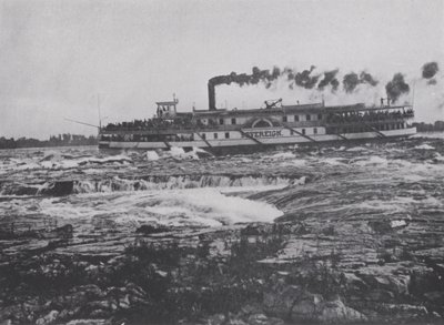 Attraversamento delle rapide di Lachine, fiume San Lorenzo da Photographer Canadian