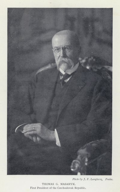 Cecoslovacchia: Thomas G Masaryk, primo presidente della Repubblica Cecoslovacca da Photographer Czech