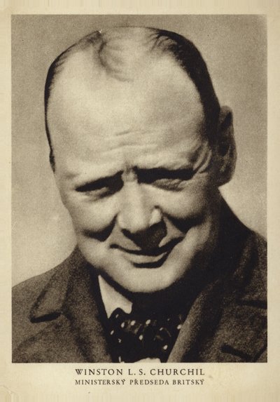 Winston Churchill (foto b/n) da Photographer Czech