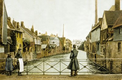 Fiume Somme e il Ponte di Talence, Abbeville, Francia da Photographer French