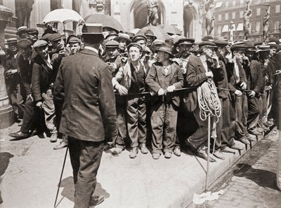 Dimostrazione dei lavoratori, Parigi, c.1900 da Photographer French