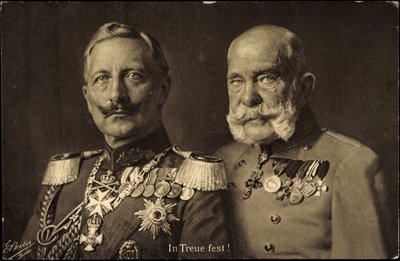 Ak Kaiser Wilhelm II di Prussia con l