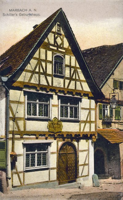 Luogo di nascita di Friedrich Schiller, Marbach am Neckar, Germania da Photographer German