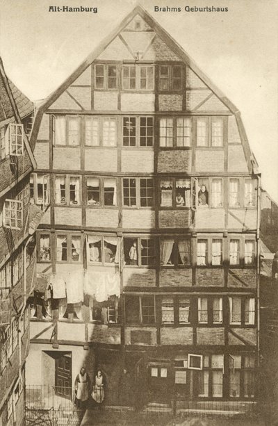 Luogo di nascita di Johannes Brahms, Amburgo, Germania da Photographer German