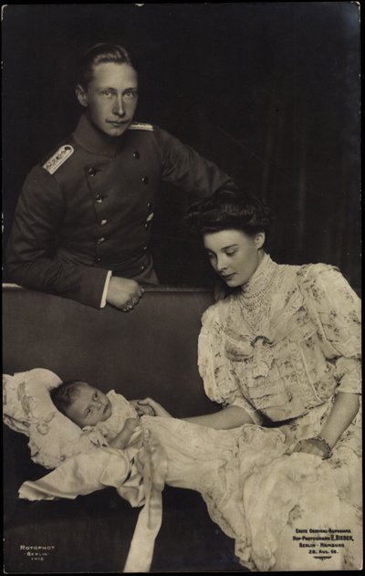 Coppia del principe ereditario, Friedrich Wilhelm, Cecilie, RPH 1418 da Photographer German