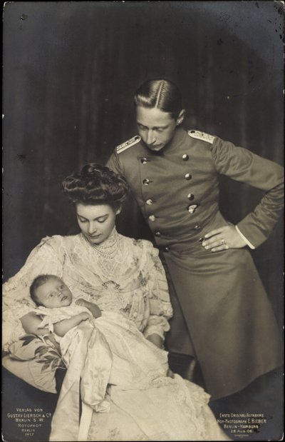 Duchessa Cecilia con Guglielmo di Prussia, bambino da Photographer German