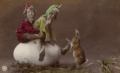 Cartolina di Pasqua con elfi da Photographer German
