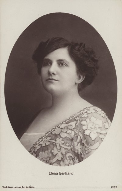 Elena Gerhardt, cantante d