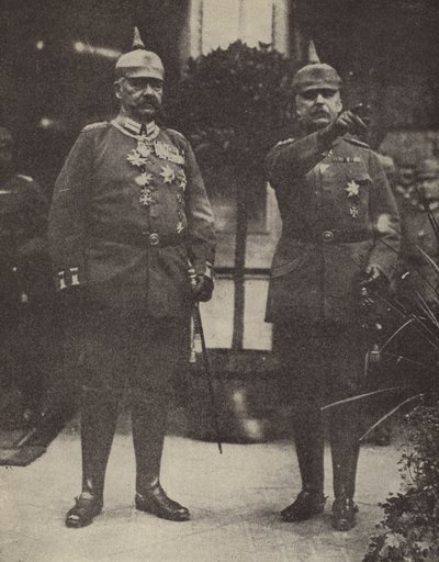 Feldmaresciallo von Hindenburg e Generale Ludendorff, comandanti dell