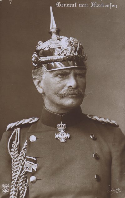 Maresciallo di campo August von Mackensen, comandante militare tedesco della Prima Guerra Mondiale da Photographer German