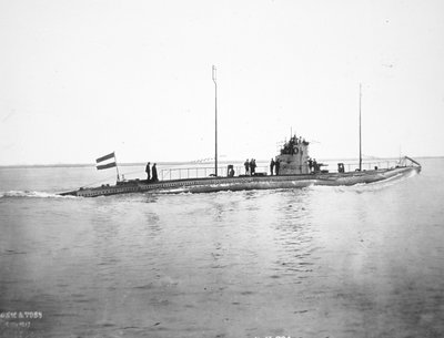 Sottomarino tedesco, c.1915 (foto in bianco e nero) da Photographer German
