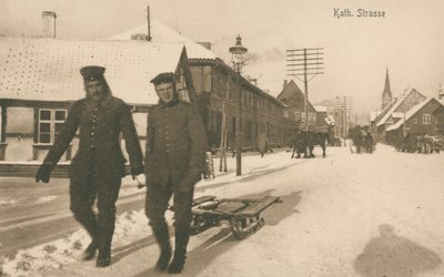 Occupazione tedesca di Jelgava in Lettonia durante la Prima Guerra Mondiale da Photographer German