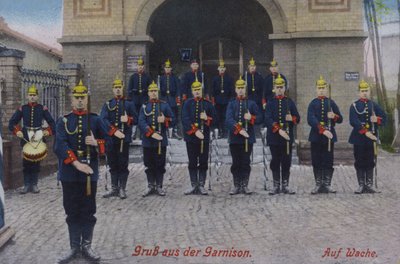 Soldati tedeschi di guardia da Photographer German
