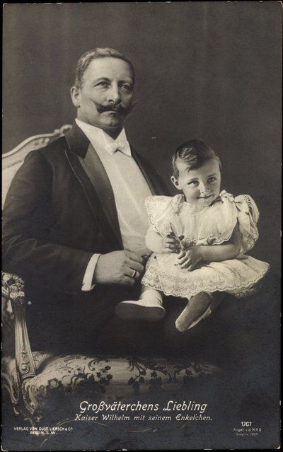 Il tesoro del nonno, Imperatore Guglielmo con la nipote da Photographer German