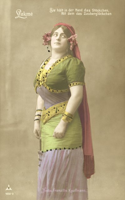 Hedwig Franzillo Kauffman come Lakme (foto a colori) da Photographer German