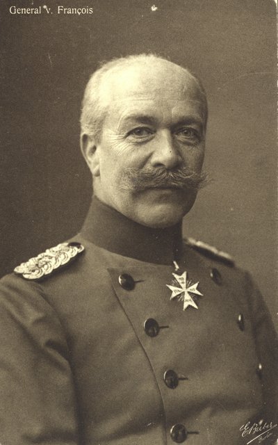 Hermann von Francois, generale di fanteria tedesco della Prima Guerra Mondiale da Photographer German