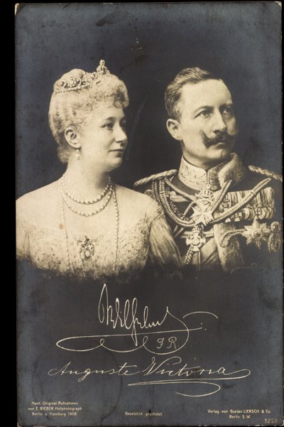 Kaiser Guglielmo II, Auguste Viktoria, Liersch 1250 da Photographer German