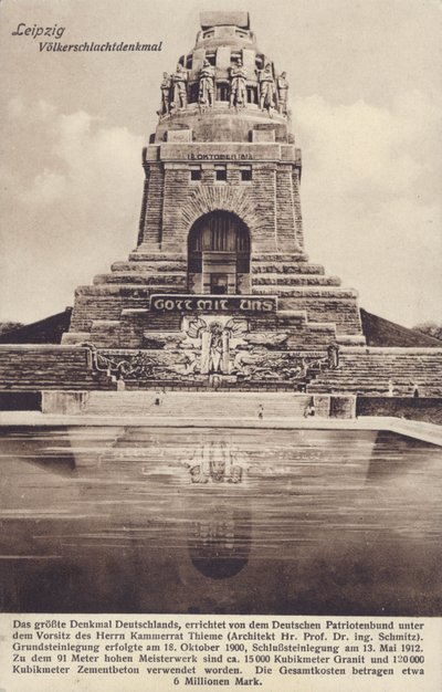Monumento alla Battaglia delle Nazioni (1813), Lipsia, Germania da Photographer German