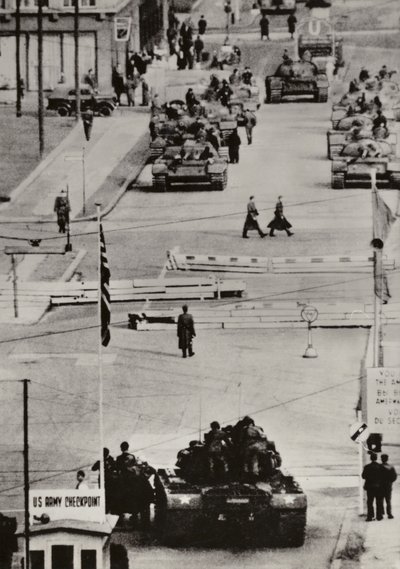 Ottobre 1961, Berlino Friedrichstrasse da Photographer German