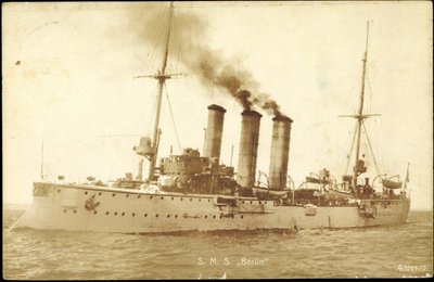 Foto Navi da guerra Germania, S. M. S. Berlino da Photographer German