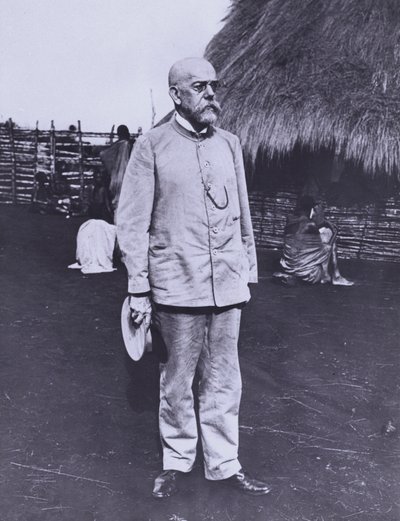 Robert Koch, medico e batteriologo tedesco, in Africa da Photographer German