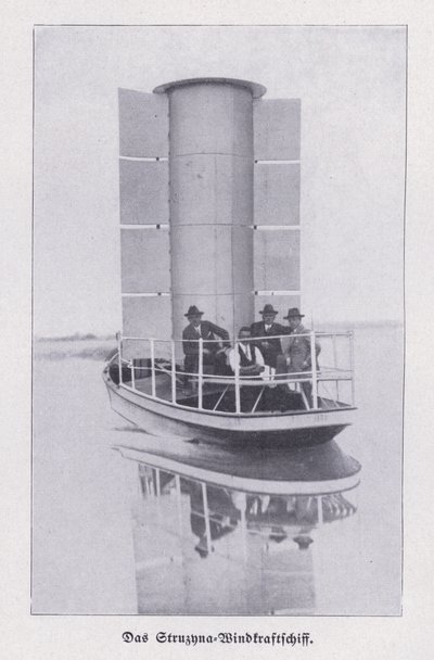 Struzyna, barca a vela alimentata da un rotore Flettner da Photographer German