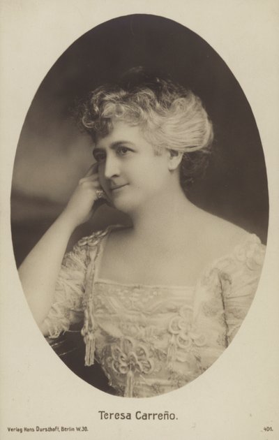 Teresa Carreno, pianista, cantante, compositrice e direttrice d