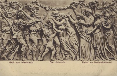 Il ritorno a casa, rilievo sul Nationaldenkmal, monumento che commemora l