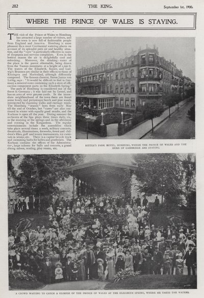 Visita del Principe di Galles e del Duca di Cambridge alla località termale di Bad Homburg, Germania da Photographer German