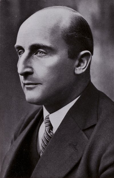 Werner March, architetto tedesco che progettò lo stadio costruito per i Giochi Olimpici del 1936 a Berlino, Germania (foto in b/n) da Photographer German