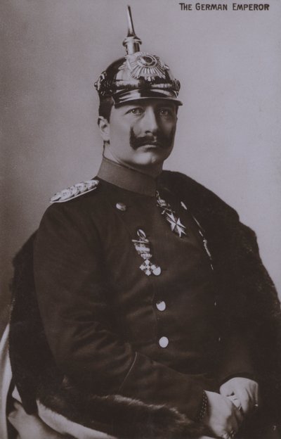 Guglielmo II, Imperatore tedesco (foto in bianco e nero) da Photographer German
