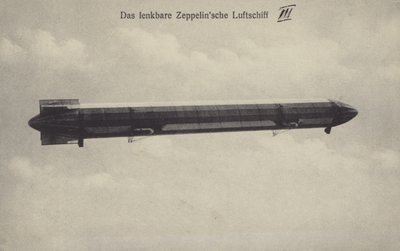 Zeppelin LZ III in volo da Photographer German