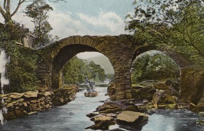 Irlanda del Sud: Il vecchio ponte di Weir (Discesa delle rapide), Killarney (foto colorata) da Photographer Irish