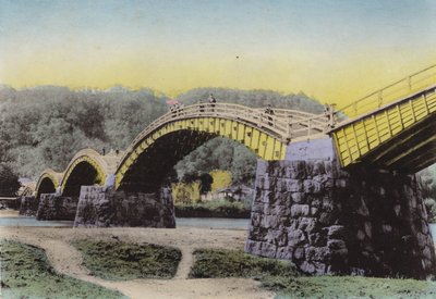 Kintaikyo, "Ponte della Cintura di Damasco," noto in Giappone, provincia di Suwo da Photographer Japanese