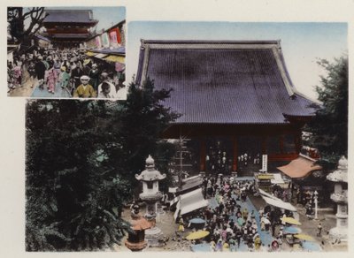 Giappone, c.1912: Tempio di Kwannon e il suo Terreno e Vari Spettacoli al Parco Asakusa, Tokyo da Photographer Japanese