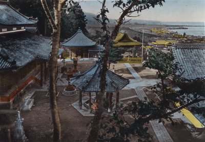 Giappone, c.1912: Miidera, una delle 8 Vedute di Ohmi, vicino a Kyoto da Photographer Japanese