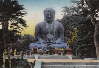 Giappone, c.1912: Il Più Grande Daibutsu, o Grande Buddha a Kamakura risale al 1252 Altezza 49 piedi e 7 pollici, In treno 50 minuti da Yokohama da Photographer Japanese