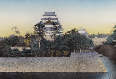 Giappone, c.1912: Il famoso Castello di Nagoya, risalente al 1610; molto noto per i delfini dorati sulla cima del mastio, l