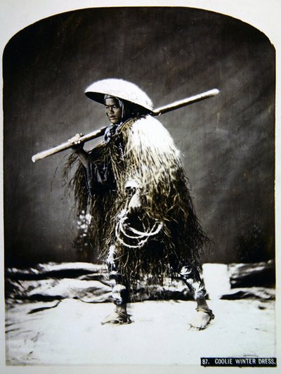 Portatore giapponese nel suo abbigliamento invernale da Photographer Japanese