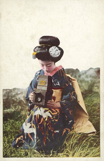 Donna giapponese in costume tradizionale da Photographer Japanese