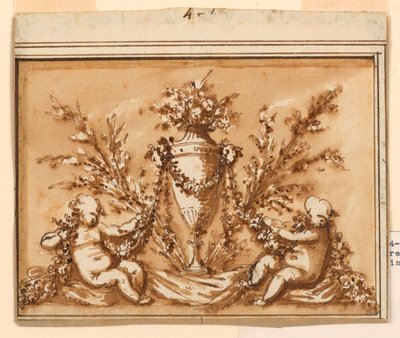 Progetto per un sopraporta da Piat Joseph Sauvage