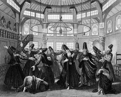 La danza dei dervisci, incisa da W. Forrest, da 