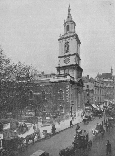 Chiesa di St Botolph-without-Bishopsgate, Città di Londra, c1890 1911 da Pictorial Agency