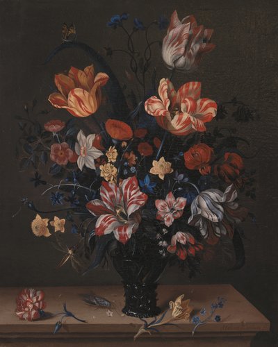 Tulipani e altri fiori in una stanza da Pictufy