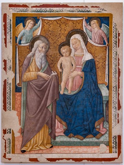 Madonna con Gesù Bambino e San Simeone, seconda metà del XV secolo da Pier Antonio Mezzastris
