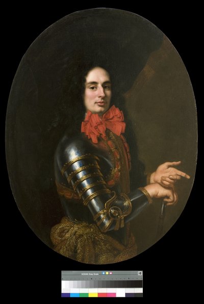Ritratto di un Gentiluomo con Armatura e sciarpa rossa da Pier Francesco Cittadini