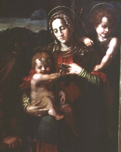 Madonna col Bambino e il Bambino San Giovanni Battista da Pier Francesco Foschi