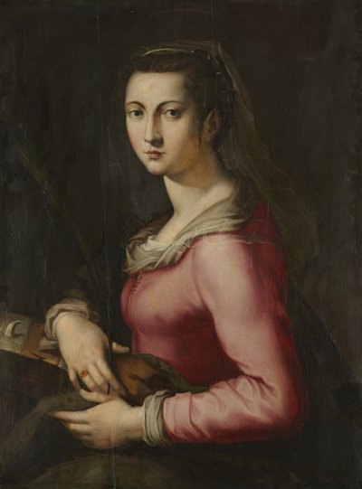 Ritratto di una donna come Santa Caterina, c. 1560 da Pier Francesco Foschi