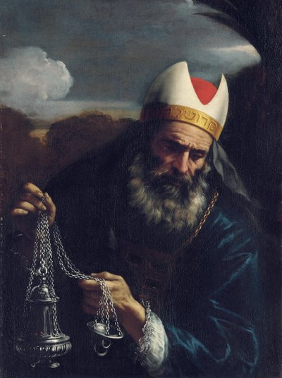 Aronne, Sommo Sacerdote degli Israeliti, con un incensiere da Pier Francesco Mola