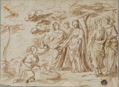 Il ritrovamento di Mosè da Pier Francesco Mola